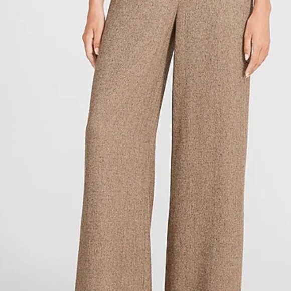 Textured Herringbone Sweetheart Button Corset Cami Vest Top & Mid Rise Wide Leg - Picture 2 of 6